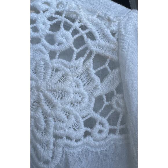 Spell & Gypsy Large Magnolia White Lace Eyelet Embroidered Babydoll Dress READ - Picture 14 of 14